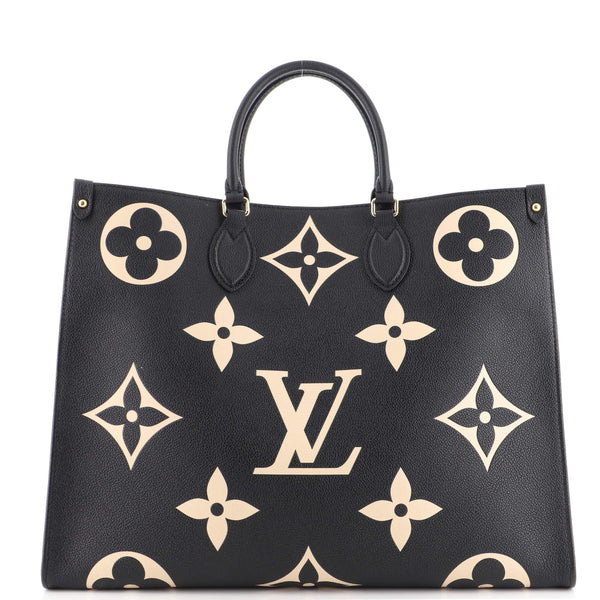 Louis Vuitton OnTheGo Tote Bicolor Monogram Empreinte Giant GM Black 1915761