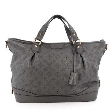 Louis Vuitton Stellar Handbag Mahina Leather GM Gray