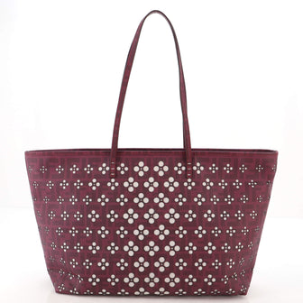 Fendi Roll Tote Perforated Zucca Canvas Large