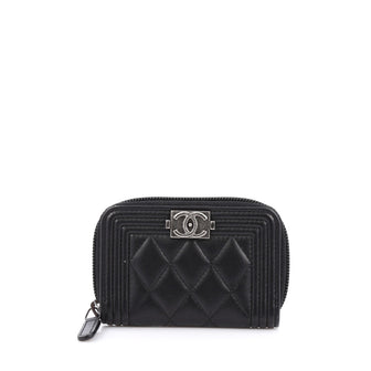 Chanel Boy Coin Purse Quilted Lambskin Small 1916002