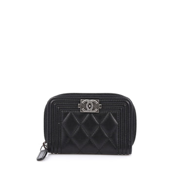 Chanel Boy Coin Purse Quilted Lambskin Small 1916002