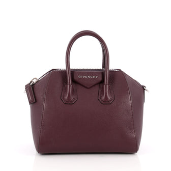 Givenchy Antigona Bag Leather Mini Purple