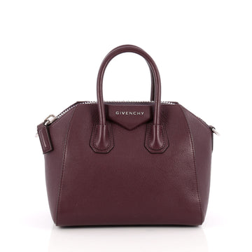 Givenchy Antigona Bag Leather Mini Purple