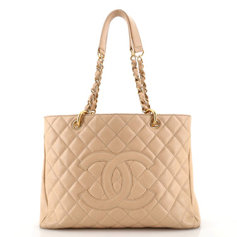 Chanel Grand Shopping Tote Quilted Caviar