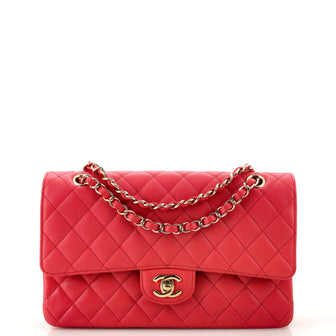 Chanel Classic Double Flap Bag Quilted Caviar Medium