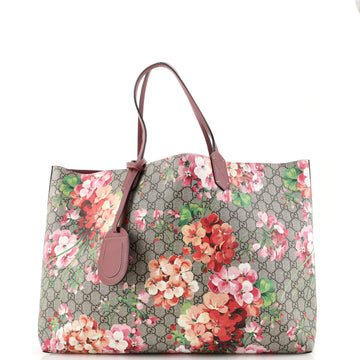 Gucci Reversible Tote Blooms GG Print Leather Large