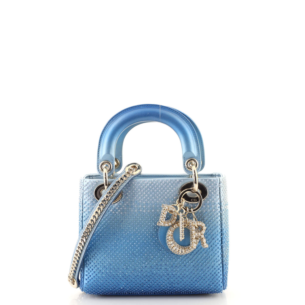 Christian Dior Lady Dior Chain Bag Beaded Metallic Gradient