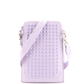 Christian Louboutin Loubilab Crossbody Bag Studded Fluorescent Leather