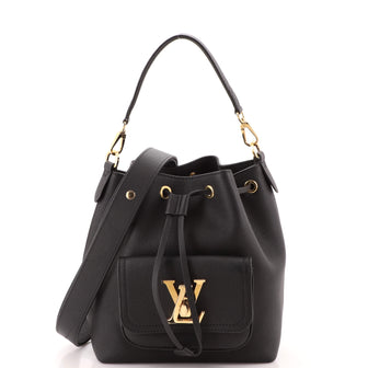 Louis Vuitton Lockme Pocket Bucket Bag Leather