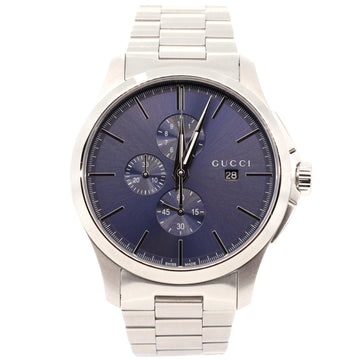 Gucci G-Timeless Chronograph Quartz Watch Stainless Steel 44