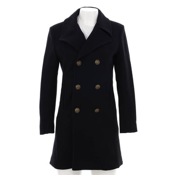 Saint Laurent Women's Double Breasted Coat Wool