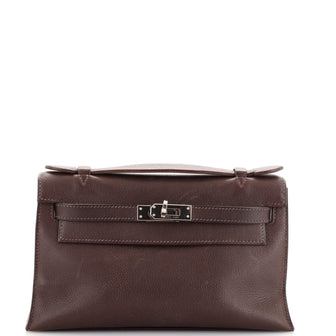 Hermes Kelly Pochette Evergrain