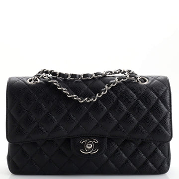 Chanel Classic Double Flap Bag Quilted Caviar Medium