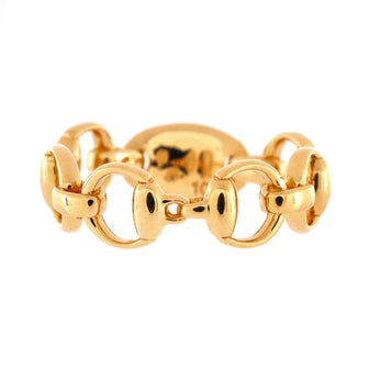 Gucci Horsebit Band Ring 18K Yellow Gold