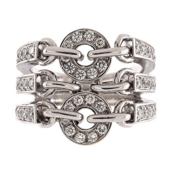 Bvlgari Astrale Cerchi Ring 18K White Gold with Diamonds