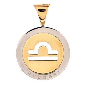Bvlgari Tondo Zodiac Pendant Charm Pendant & Charms 18K Yellow Gold and Stainless Steel