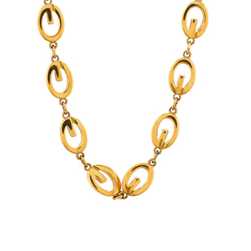 Givenchy Rounded G Link Choker Necklace Metal