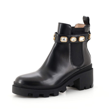 Gucci Women's Trip Boots Embellished Leather