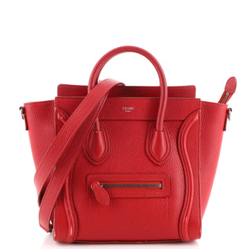 Celine Luggage Bag Grainy Leather Nano