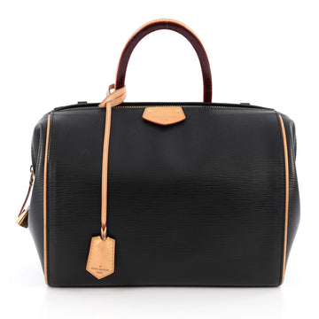 Louis Vuitton Doc Handbag Epi Leather PM Black