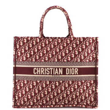 Christian Dior Book Tote Oblique Canvas Large