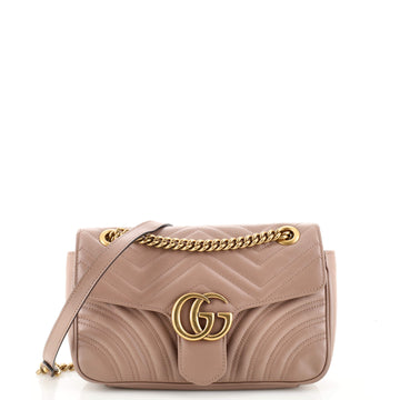 Gucci GG Marmont Flap Bag Matelasse Leather Small