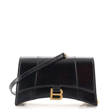 Balenciaga Hourglass Chain Crossbody Bag Leather