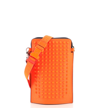 Christian Louboutin Loubilab Crossbody Bag Studded Fluorescent Leather
