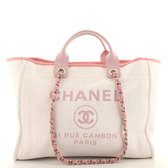 Chanel Deauville Tote Raffia Medium