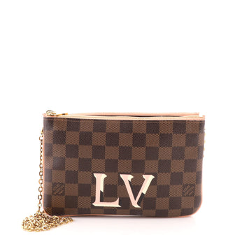 Louis Vuitton Double Zip Pochette Damier