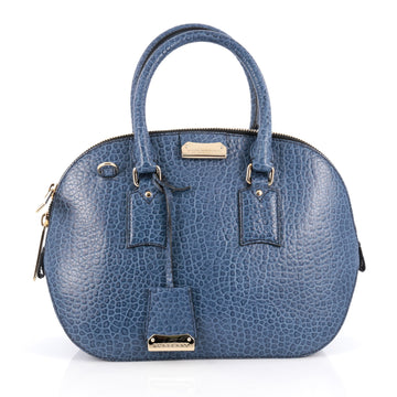 Burberry Orchard Bag Heritage Grained Leather Small Blue