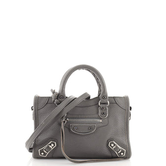 Balenciaga City Classic Metallic Edge Bag Leather Nano