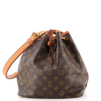 Louis Vuitton Petit Noe Handbag Monogram Canvas