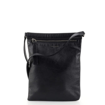 Saint Laurent Sid Flat Crossbody Bag Leather Small