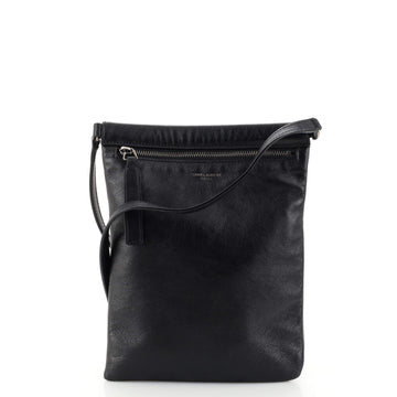 Saint Laurent Sid Flat Crossbody Bag Leather Small