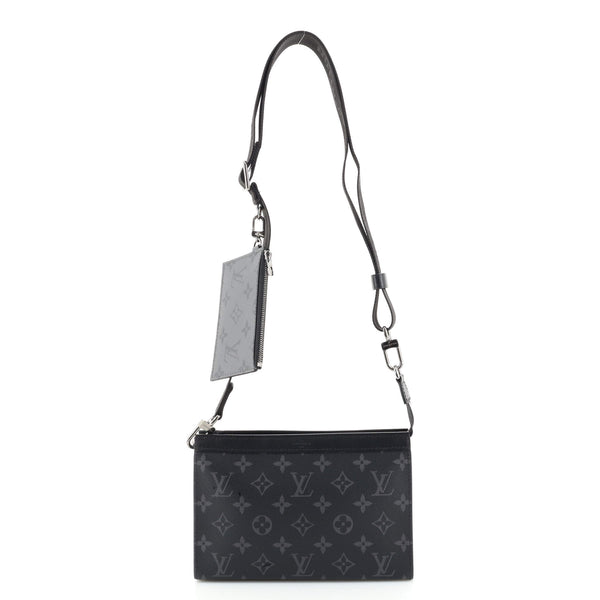 Louis Vuitton Gaston Wearable Wallet Sunrise Monogram Eclipse  Black/Grey/Multi in Coated Canvas with Silver-tone - US