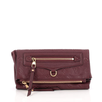 Louis Vuitton Petillante Clutch Monogram Empreinte Leather Red