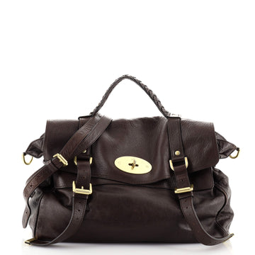 Mulberry Alexa Satchel Polished Buffalo Medium