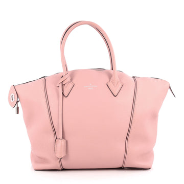 Louis Vuitton Soft Lockit Handbag Leather MM Pink 1921001