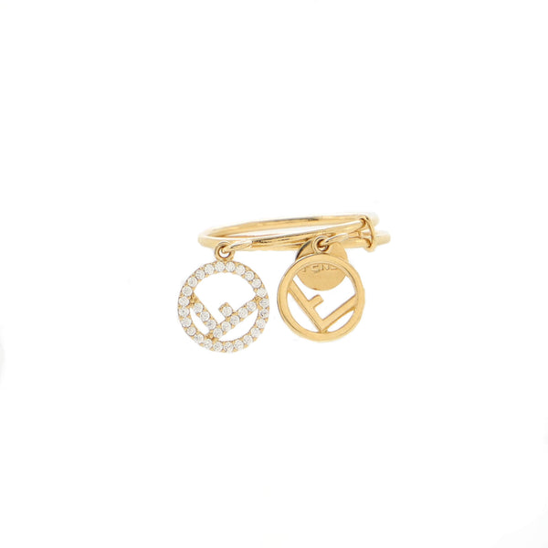 Fendi Womens F Is Fendi Ring Gold S – Luxe Collective