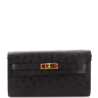 Hermes Kelly To Go Wallet Ostrich