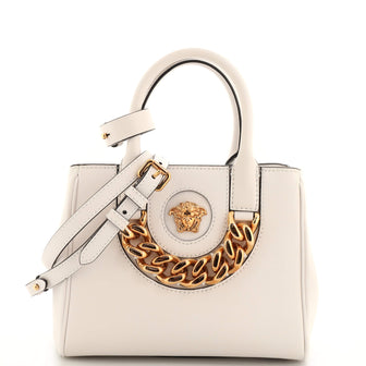 Versace La Medusa Convertible Tote Bag Leather Small