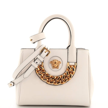 Versace La Medusa Convertible Tote Bag Leather Small