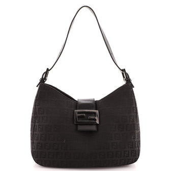 Fendi Shoulder Bag Zucchino Canvas Medium