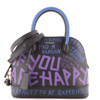 Balenciaga Graffiti Ville Bag Leather Small