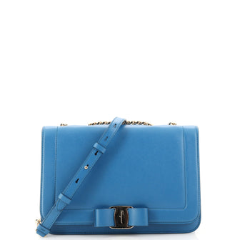 Salvatore Ferragamo Vara Bow Crossbody Bag Leather Medium