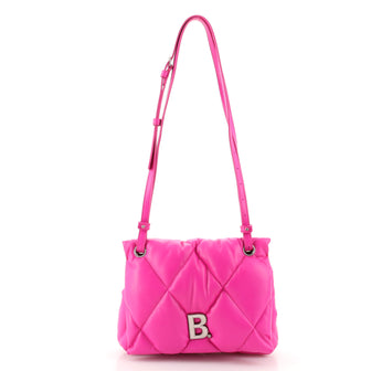 Balenciaga Touch Shoulder Bag Quilted Puffy Leather Medium