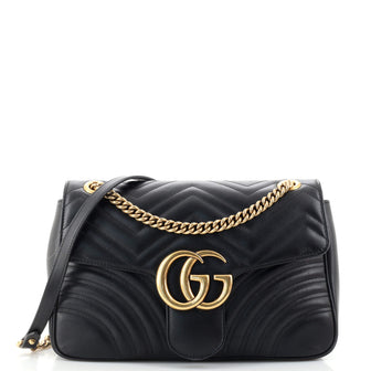 Gucci GG Marmont Flap Bag Matelasse Leather Medium