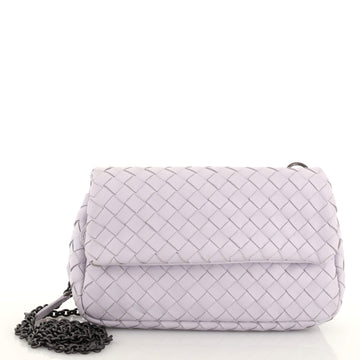 Bottega Veneta Expandable Chain Crossbody Bag Intrecciato Nappa Small