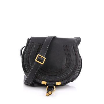 Chloe Marcie Crossbody Bag Leather Small Black 1923501